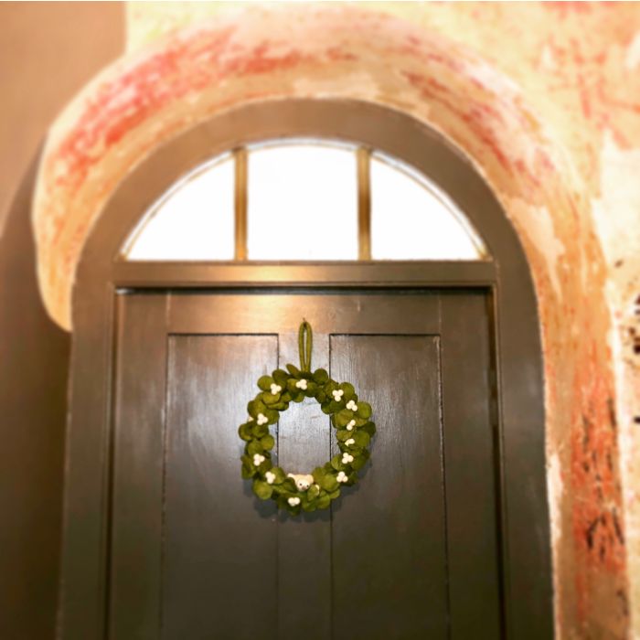 Felt Mistletoe Wreath with Dove