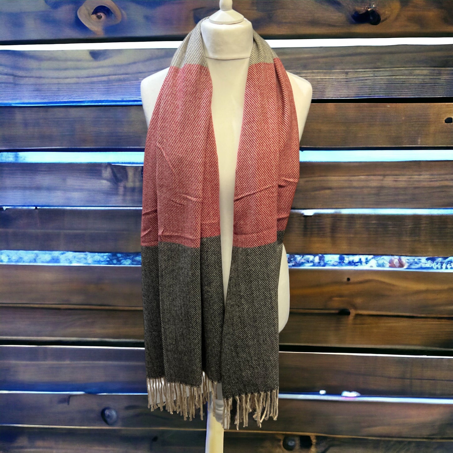 Stylist and Snug Block Colour Winter Scarf