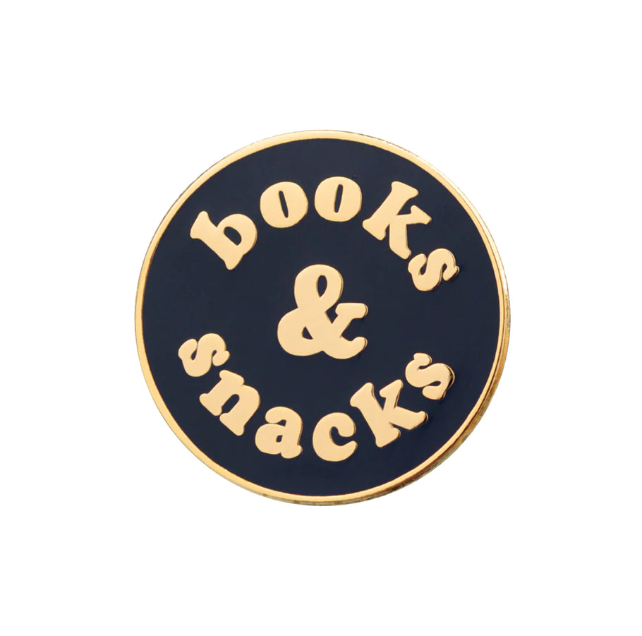 Enamel Pin Books & Snacks