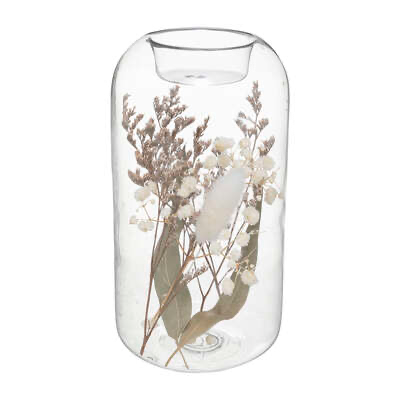 Dried Flower glass tealight holder from Seasgair Store.