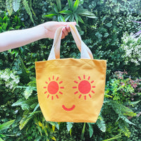 Sunshine Eyes Yellow Tote Bag