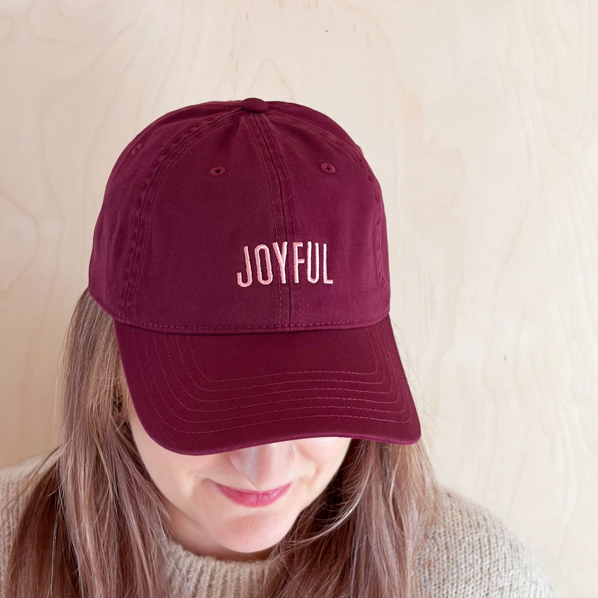 Joyful baseball cap