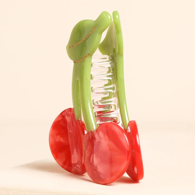 Large Red Cherry Hair Clip