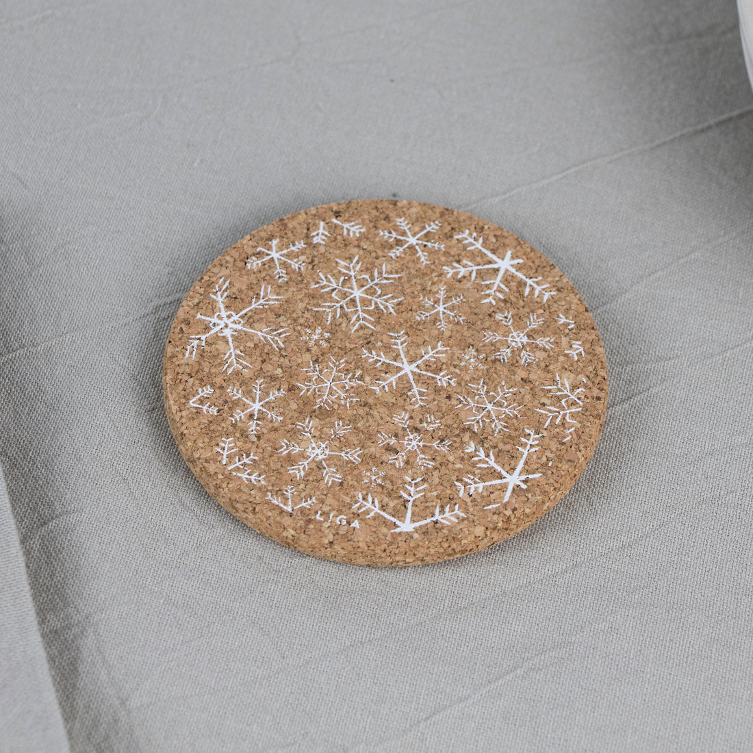 Cork Coaster - Snowflake