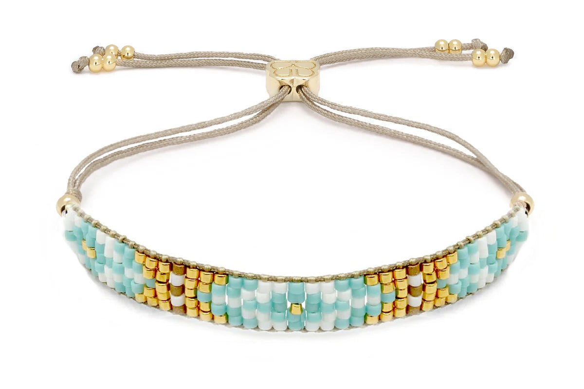 Matira Aqua Beaded Friendship Bracelet