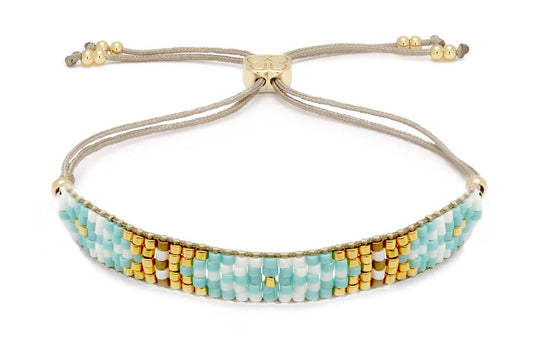 Matira Aqua Beaded Friendship Bracelet