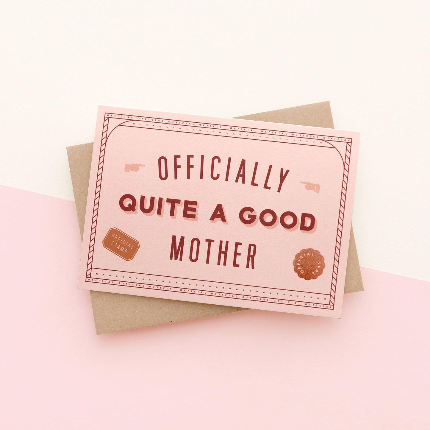 Officially Quite a Good Father/Mother Greeting Cards - 2 varieties