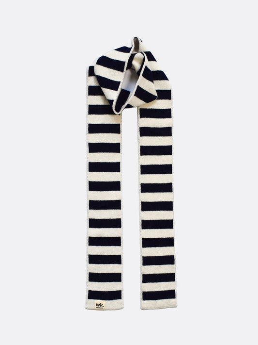 Narrow Stripe Scarf - Black Sheep