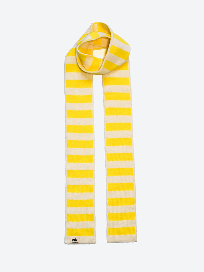 Narrow Stripe Scarf - Sunshine Yellow