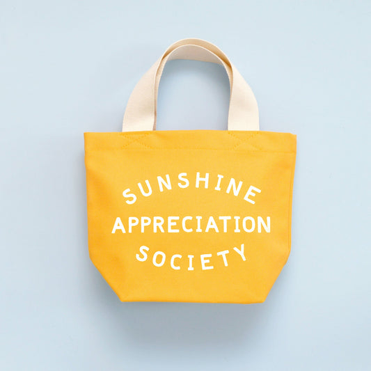 Little Canvas Bag - Sunshine Appreciation Society, Yellow